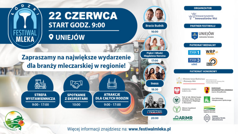 Zapraszamy na IV edycję Łódzkiego Festiwalu Mleka!