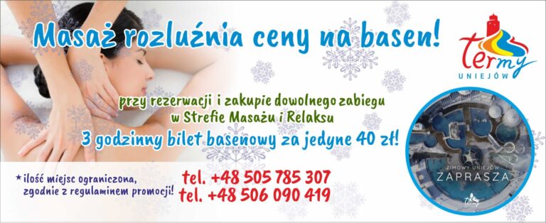 Masaż rozluźnia ceny na basen